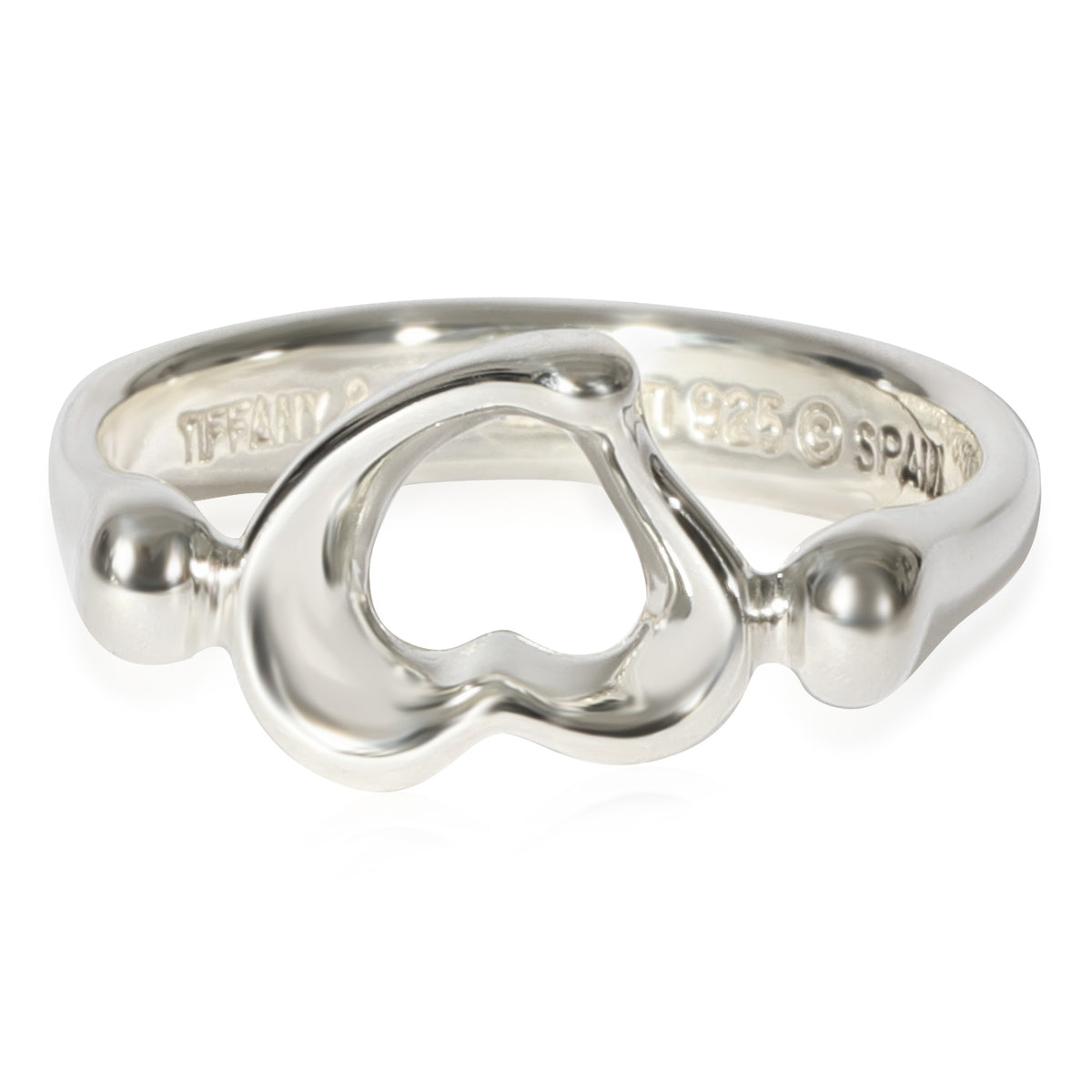 Tiffany & Co. Elsa Peretti Open Heart Mini Ring in Sterling Silver