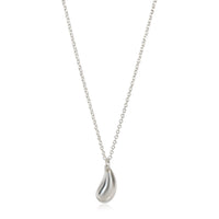 Tiffany & Co. Elsa Peretti Teardrop Pendant in Sterling Silver on a Chain