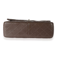 Chanel Brown Caviar Leather Classic Jumbo Singl Flap