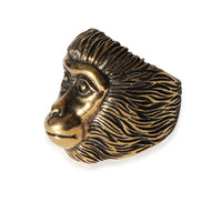 Gucci Brass Tone Monkey Head Ring