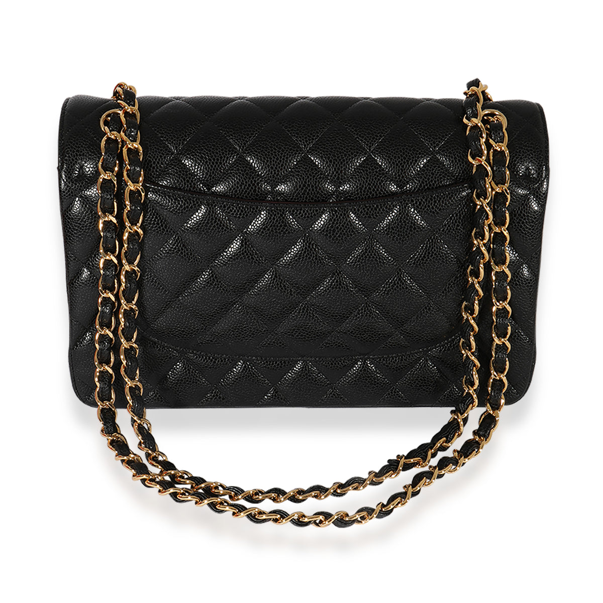 Chanel Black Caviar Classic Jumbo Double Flap Bag