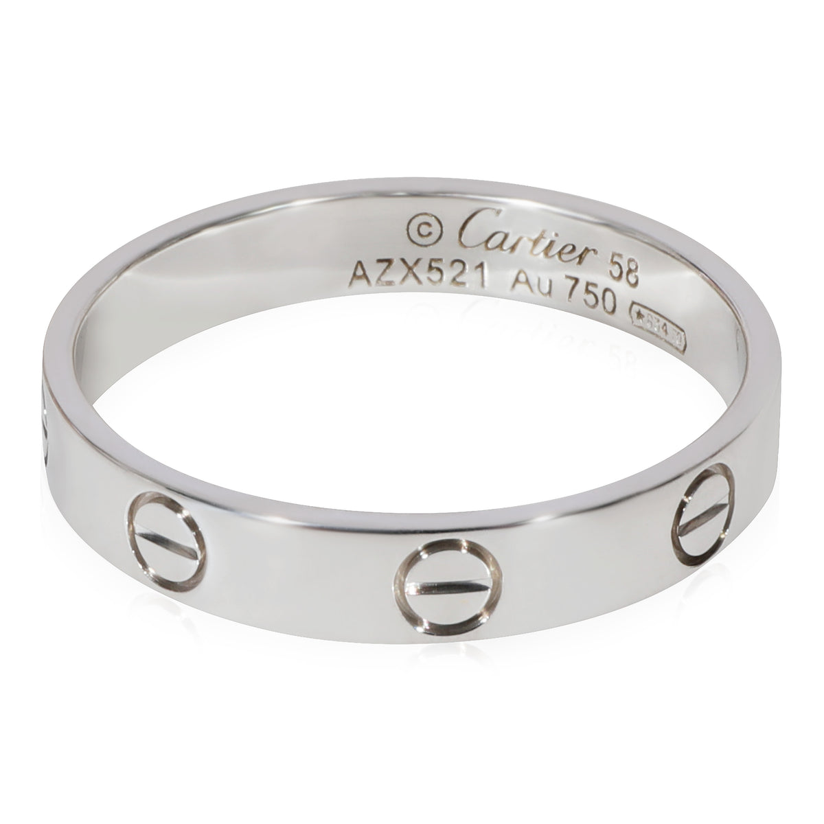 Cartier Love Wedding Band in 18k White Gold