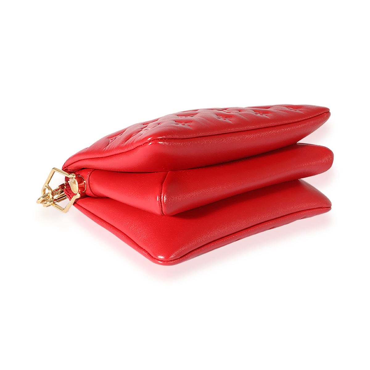 Coussin cloth handbag Louis Vuitton Red in Cloth - 32210865