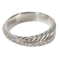 David Yurman Crossover Diamond Ring  Sterling Silver 0.14 CTW