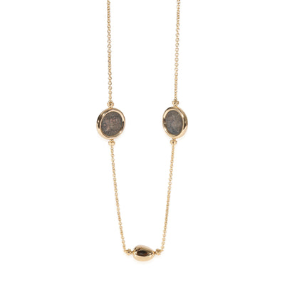 BVLGARI Ancient Coin Monete Station  Necklace in 18k Yellow Gold