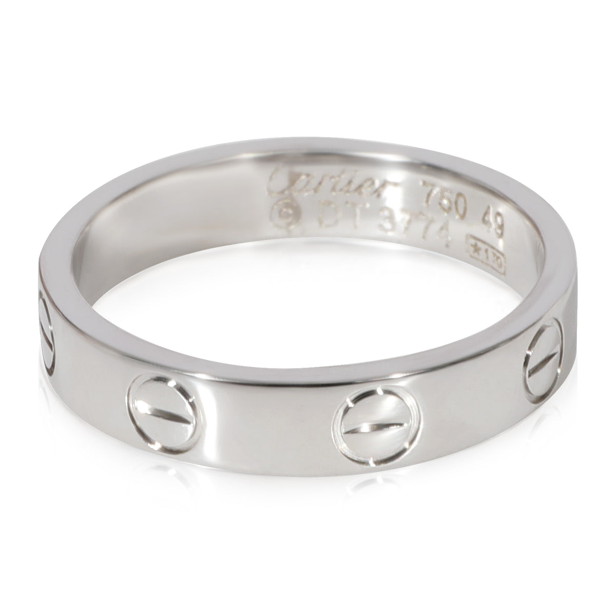 Cartier Love Wedding Band in 18k White Gold