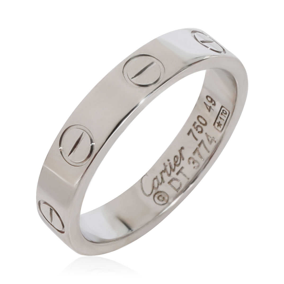 Cartier Love Wedding Band in 18k White Gold