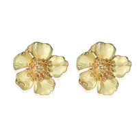 Tiffany & Co. Vintage Dogwood Earrings in 18k Yellow Gold