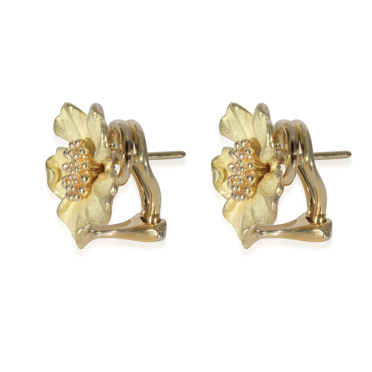 Tiffany & Co. Vintage Dogwood Earrings in 18k Yellow Gold