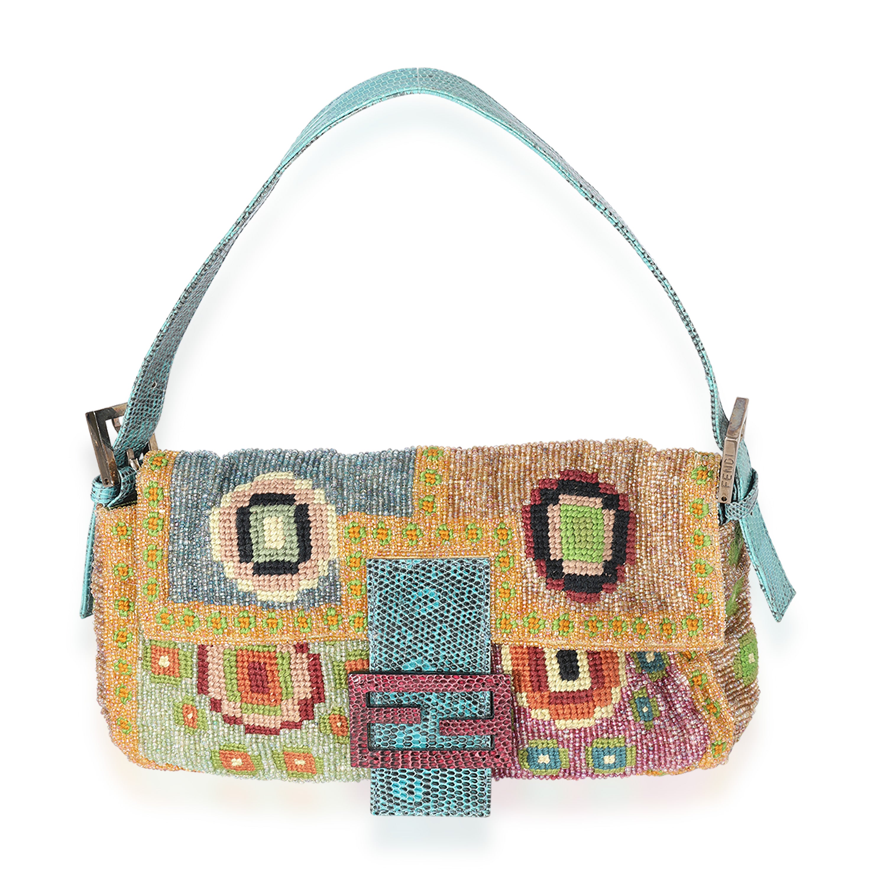 Fendi beaded baguette handbag Clearance