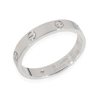 Cartier Love Diamond Wedding Band in 18k White Gold 0.02 CTW