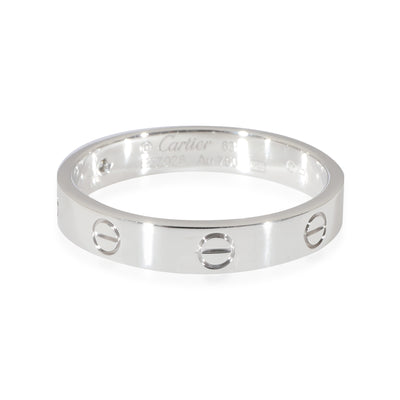 Cartier Love Diamond Wedding Band in 18k White Gold 0.02 CTW