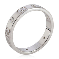 Gucci Icon Diamond Thin Ring in 18K White Gold 0.15 CTW