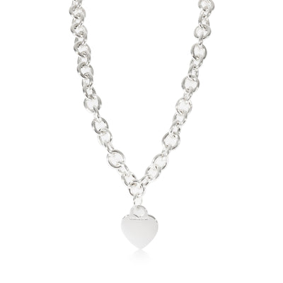 Tiffany & Co. Fashion Heart Tag Necklace in Sterling Silver