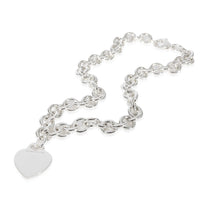 Tiffany & Co. Fashion Heart Tag Necklace in Sterling Silver