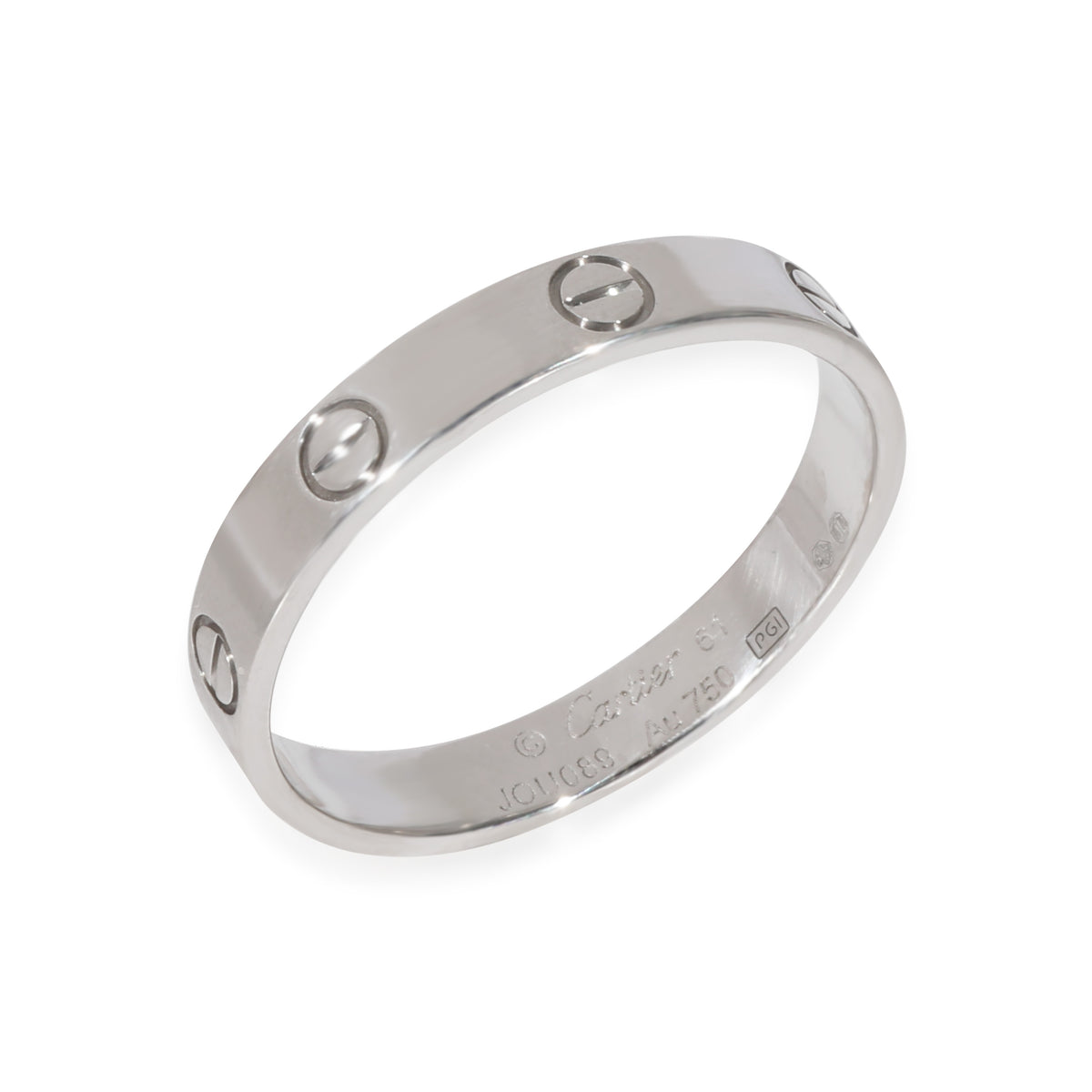 Cartier Love Wedding Band in 18k White Gold