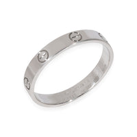 Cartier Love Wedding Band in 18k White Gold