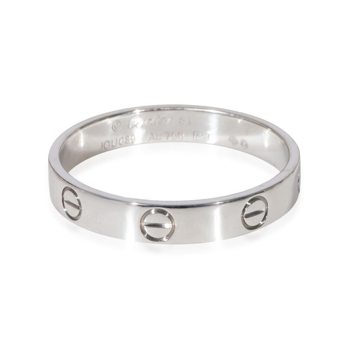 Cartier Love Wedding Band in 18k White Gold