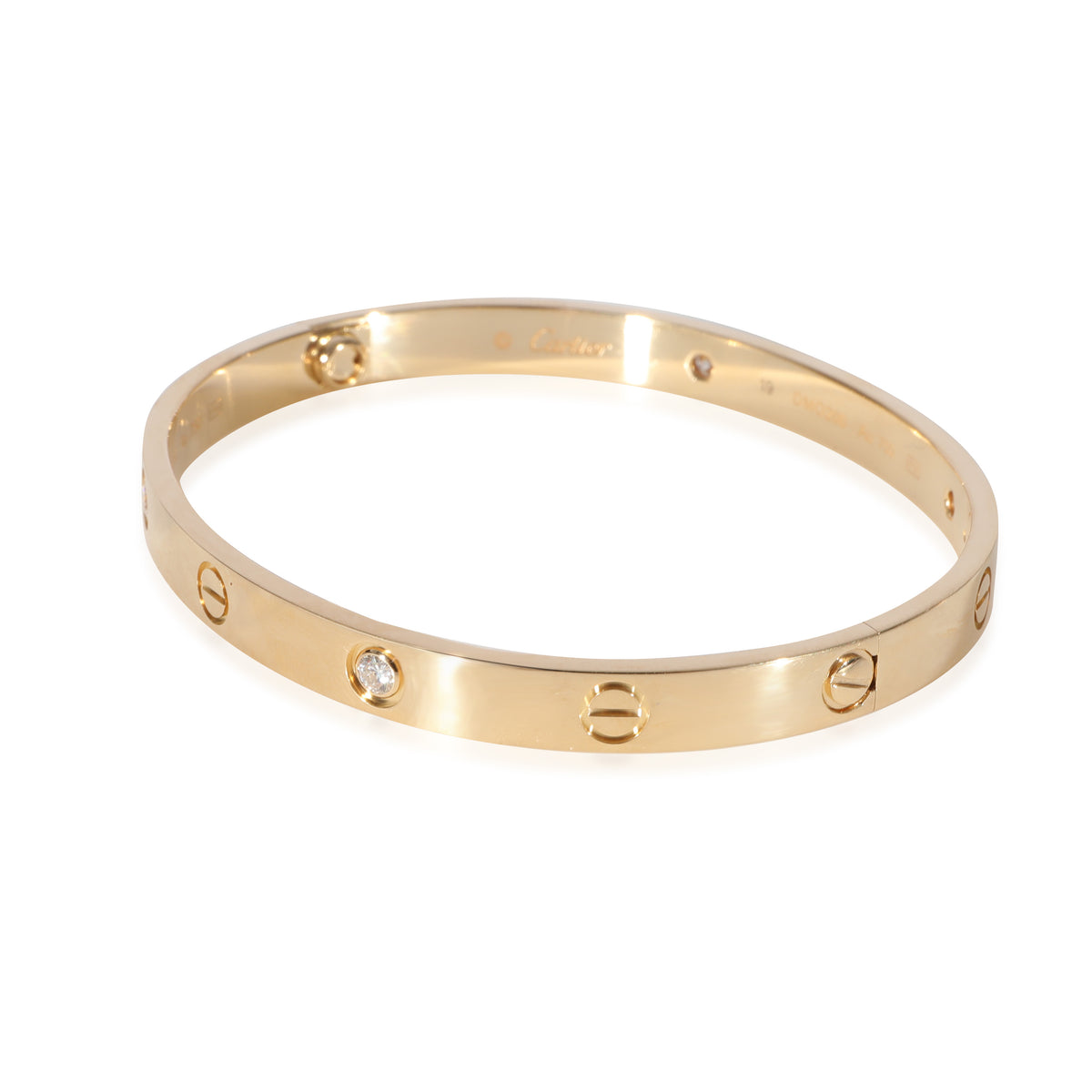 Cartier Love Bracelet, 4 Diamonds (Yellow Gold, Diamonds)