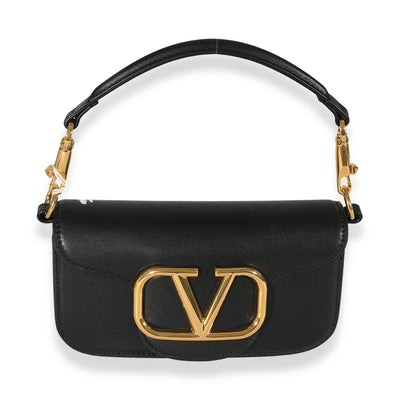 Valentino Black Calfskin Small Loco Bag