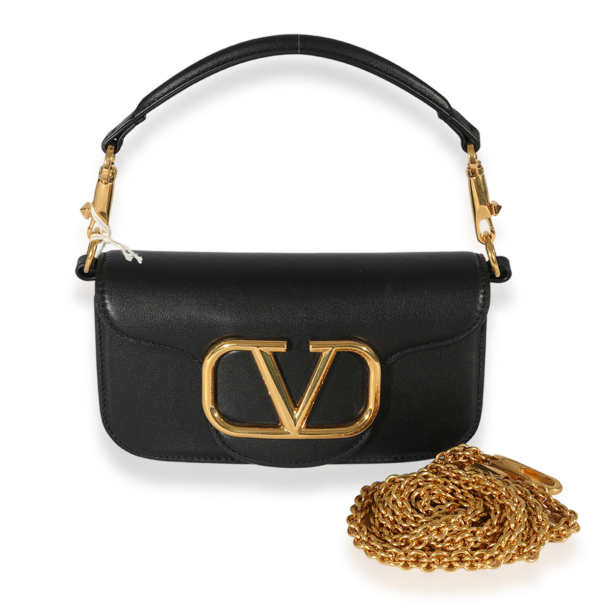 Valentino Black Calfskin Small Loco Bag