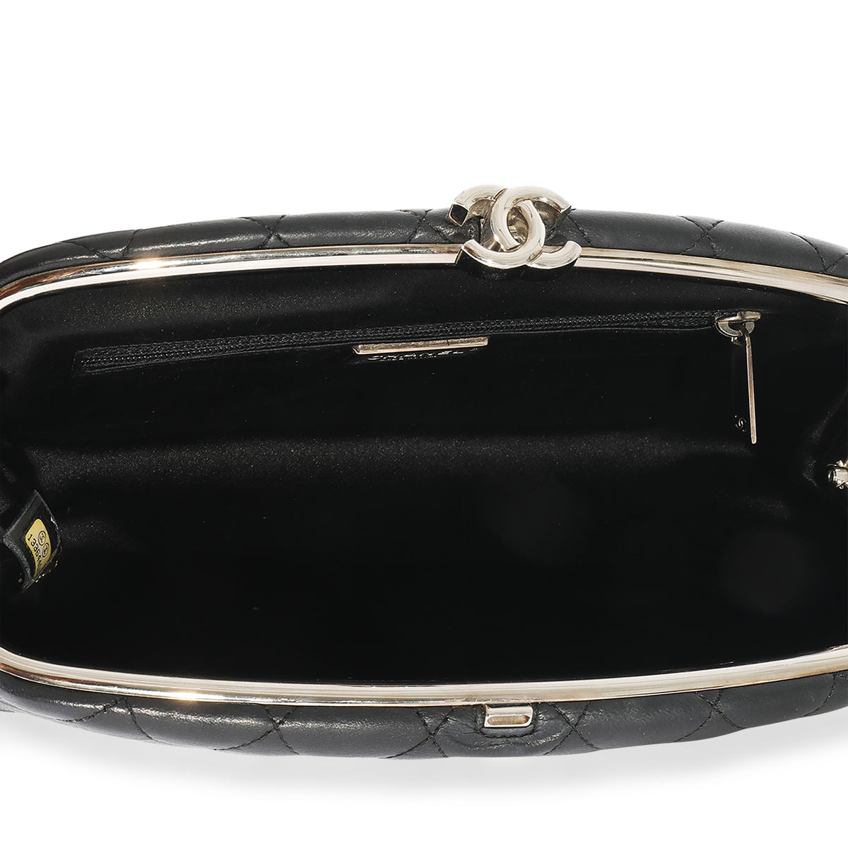 Chanel Black Quilted Lambskin Timeless Clutch