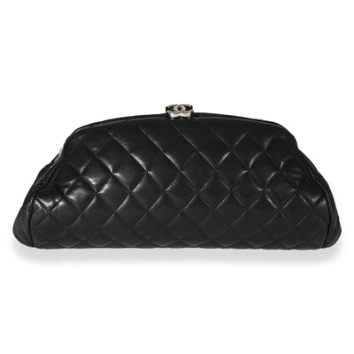 Chanel Black Quilted Lambskin Timeless Clutch