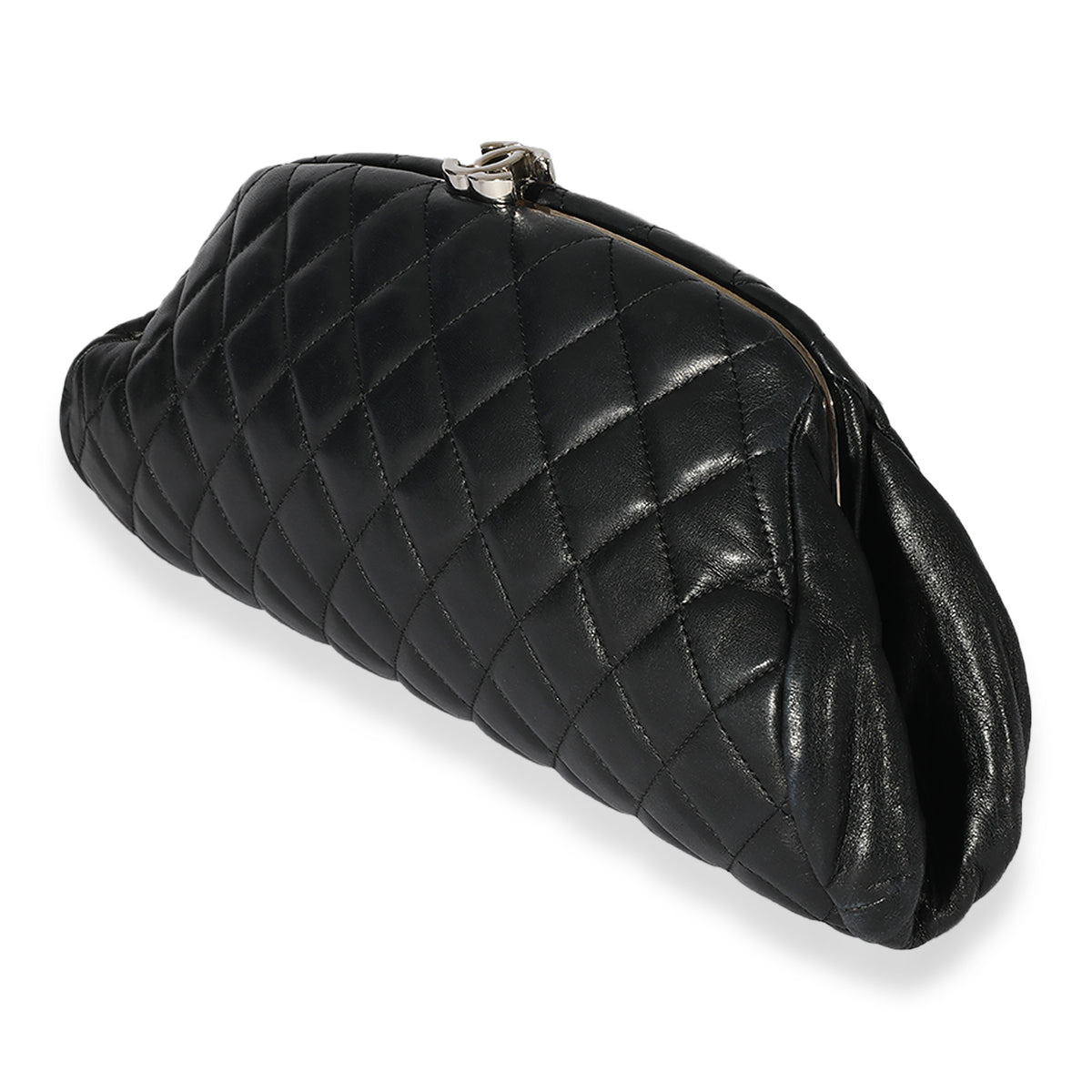 Chanel Black Quilted Lambskin Timeless Clutch, myGemma