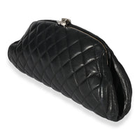 Chanel Black Quilted Lambskin Timeless Clutch