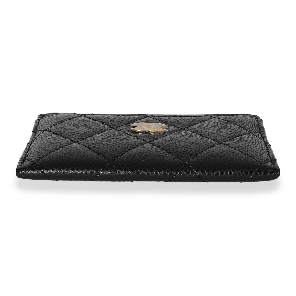 Chanel Classic Card Holder Black Caviar and Gold Hardware