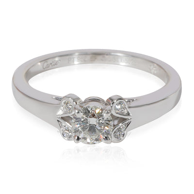 Cartier Ballerine  Diamond Engagement Ring in 950 Platinum H VVS2 0.37 CT