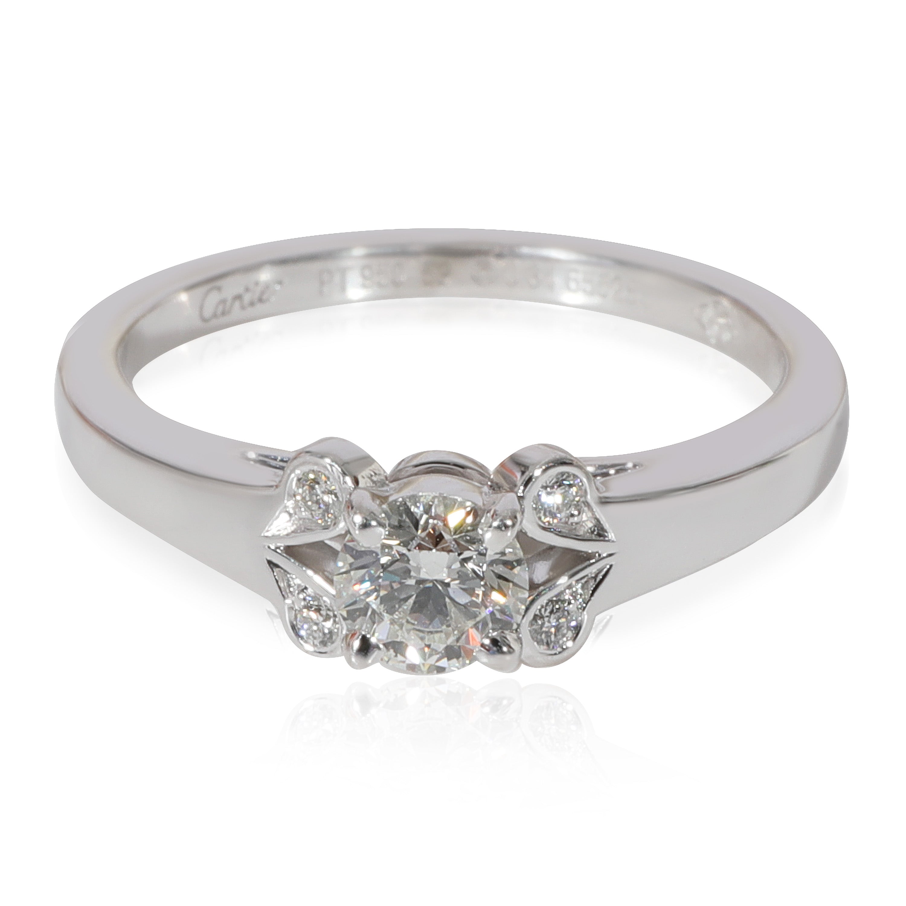 Cartier Ballerine Diamond Engagement Ring in 950 Platinum H VVS2 0.37 CT myGemma HK Item 125940