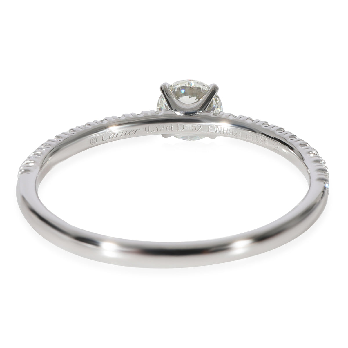 Cartier Etincelle Diamond  Engagement Ring in 950 Platinum G VVS2 0.5 CTW