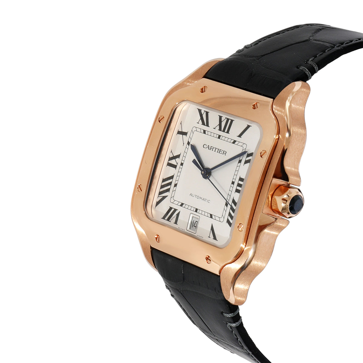 Cartier Santos de Cartier WGSA0019 Men's Watch in 18kt Rose Gold ...