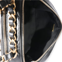 Chanel Black Quilted Lambskin Small Bowling Bag