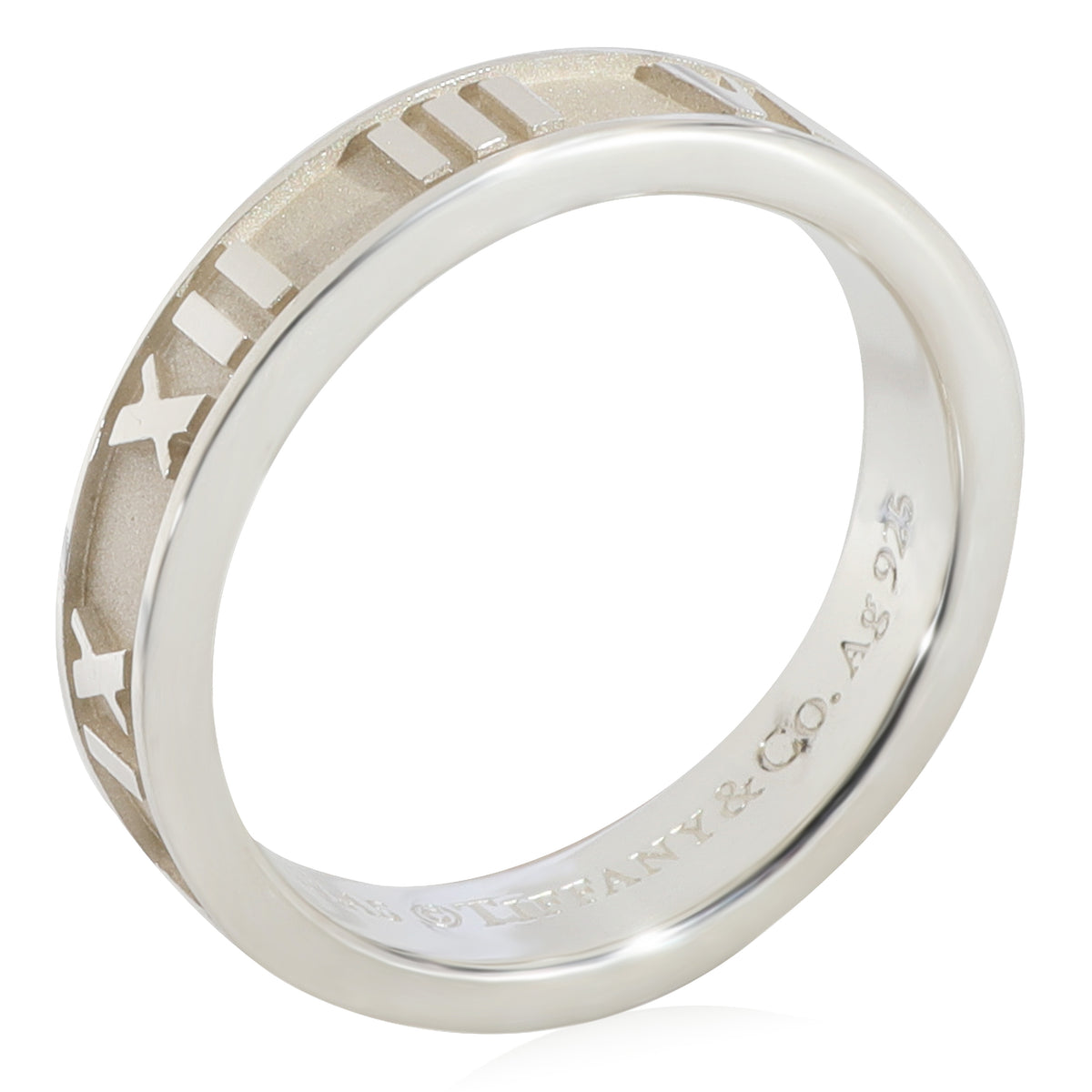 Tiffany & Co. Atlas Narrow Band in Sterling Silver