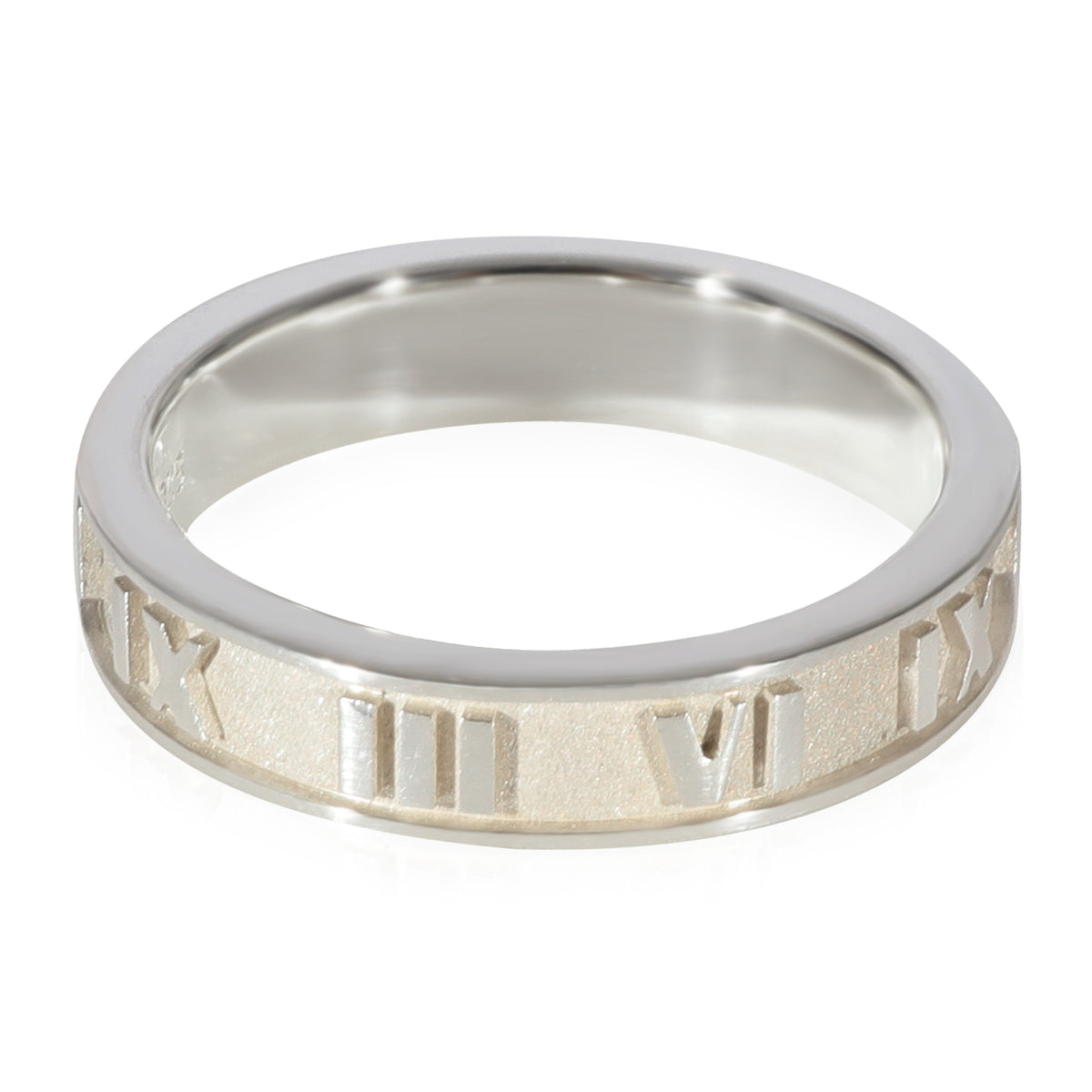 Tiffany & Co. Atlas Narrow Band in Sterling Silver