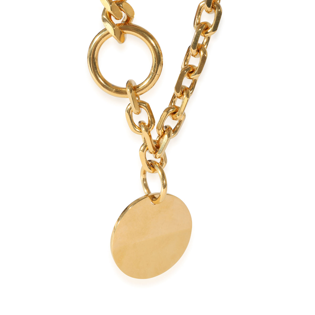 Burberry Multi-Chain Necklace with Round Medallion