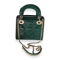 Dior Green Patent Leather Mini Lady Dior