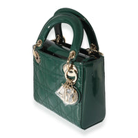 Dior Green Patent Leather Mini Lady Dior