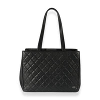 Chanel Black Quilted Caviar Large Business Affinity Tote