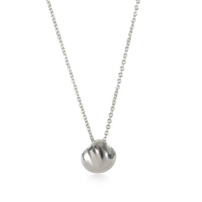 Tiffany & Co. Elsa Peretti Nugget Bean Pendant in Sterling Silver on a Chain