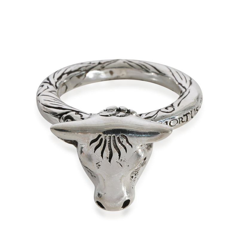 Gucci Anger Forrest Bull Head  Ring in 925 Sterling Silver