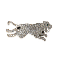 Gucci Crystal Panther Double Finger Cocktail Ring