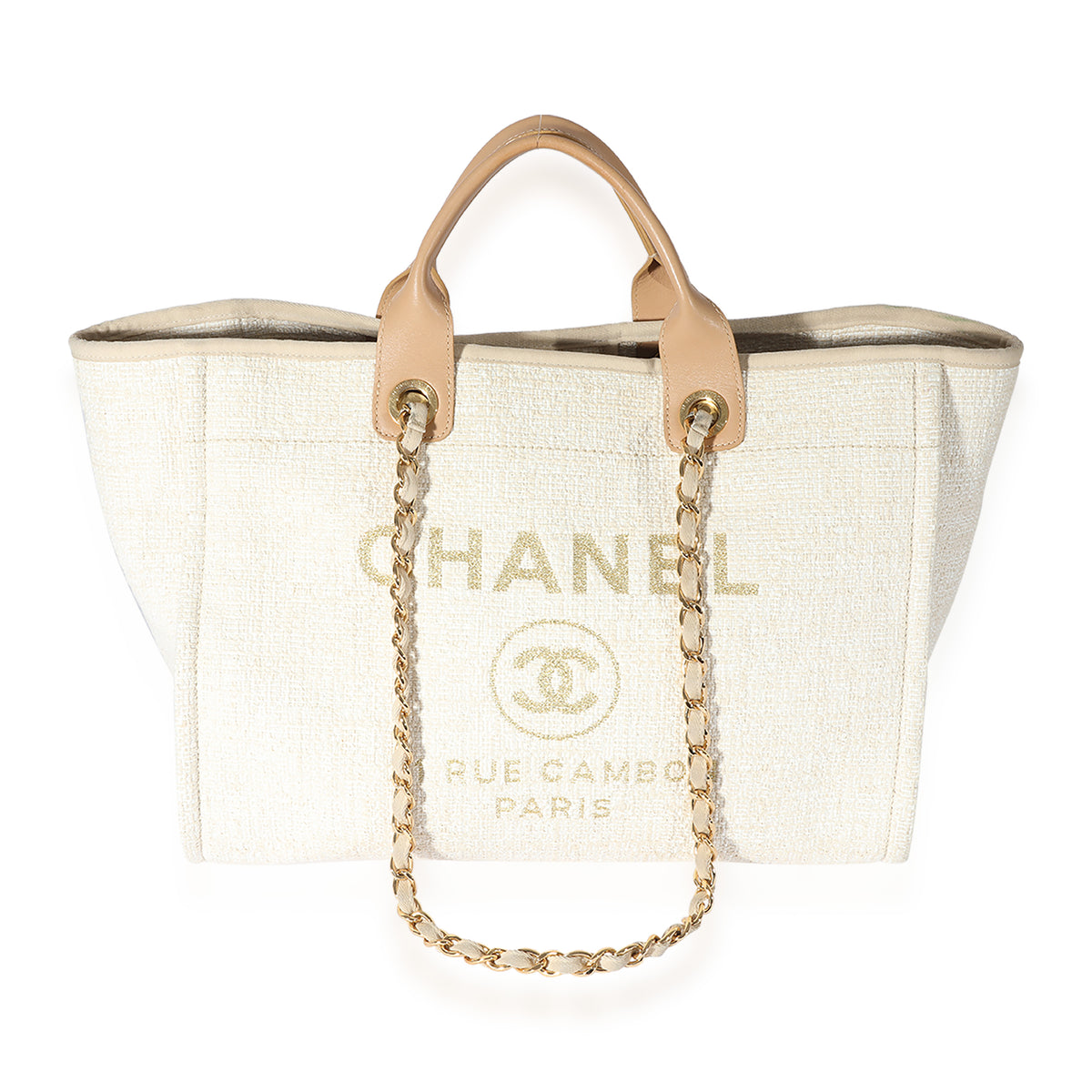 Chanel Beige Crinkled Leather Large Mademoiselle Just Bowling Bag, myGemma, NL