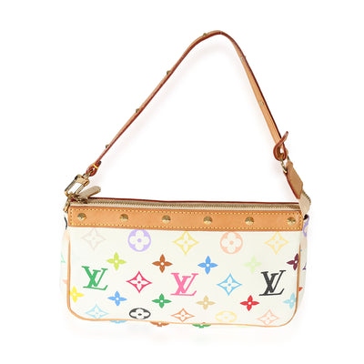 Louis Vuitton White Monogram Multicolore Pochette