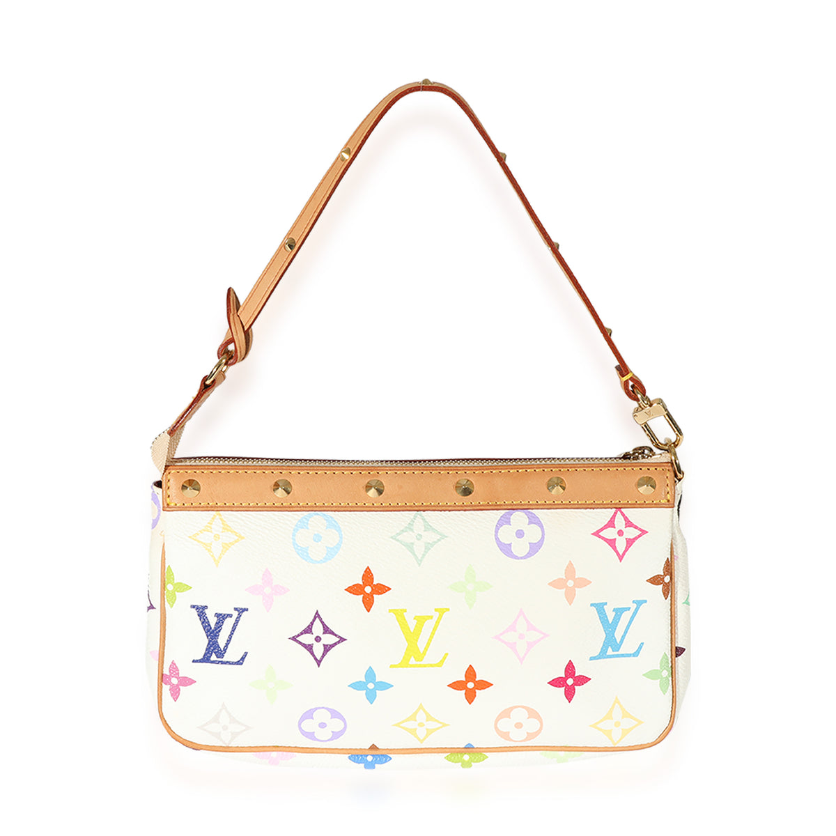 Louis Vuitton White Monogram Multicolore Pochette