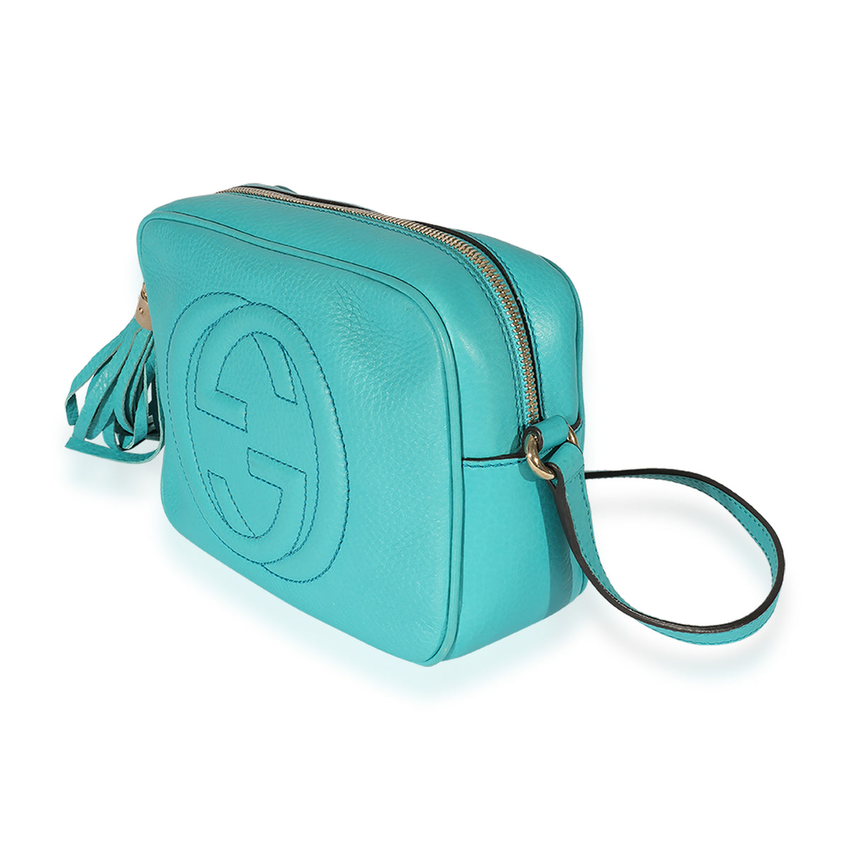 Gucci Teal Leather Soho Disco Bag