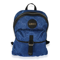 Gucci Blue Econyl Monogram Off The Grid Backpack