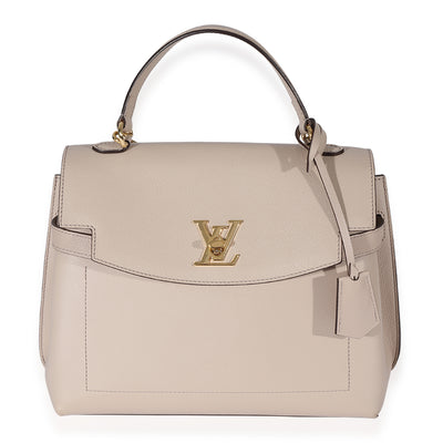 Louis Vuitton Greige Soft Calfskin Lockme Ever MM